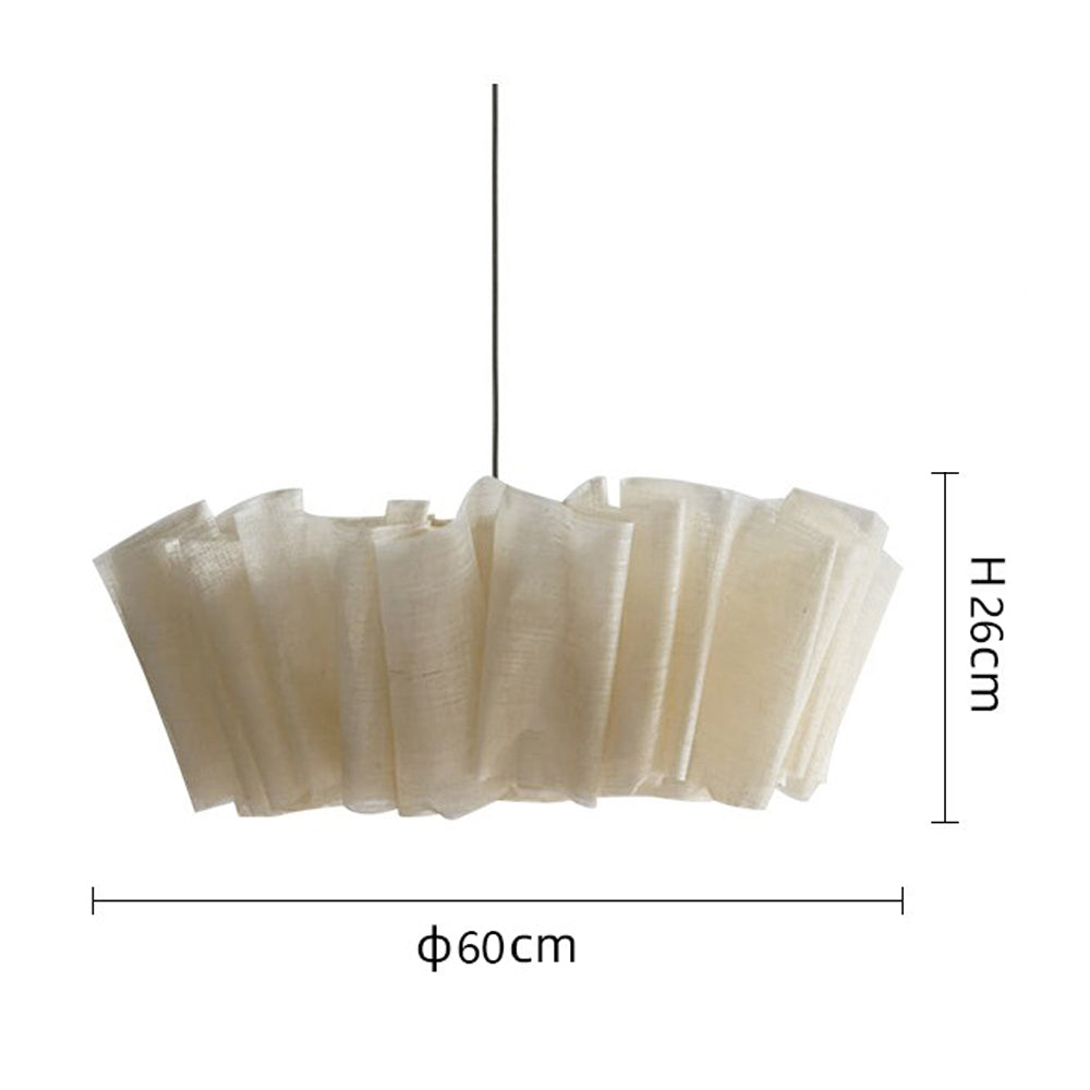 Pleated Fabric Pendant Lamp | Minimalist Scandinavian Lighting for Dining Room & Living Room - Lamylie