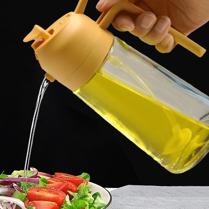 Dispensador y pulverizador de aceite de vidrio de doble función para la cocina - Lamylie