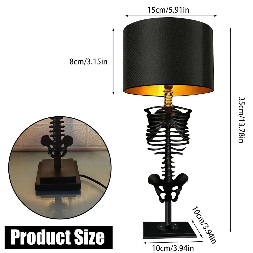 Lampada da tavolo gotica a forma di teschio - Lamylie
