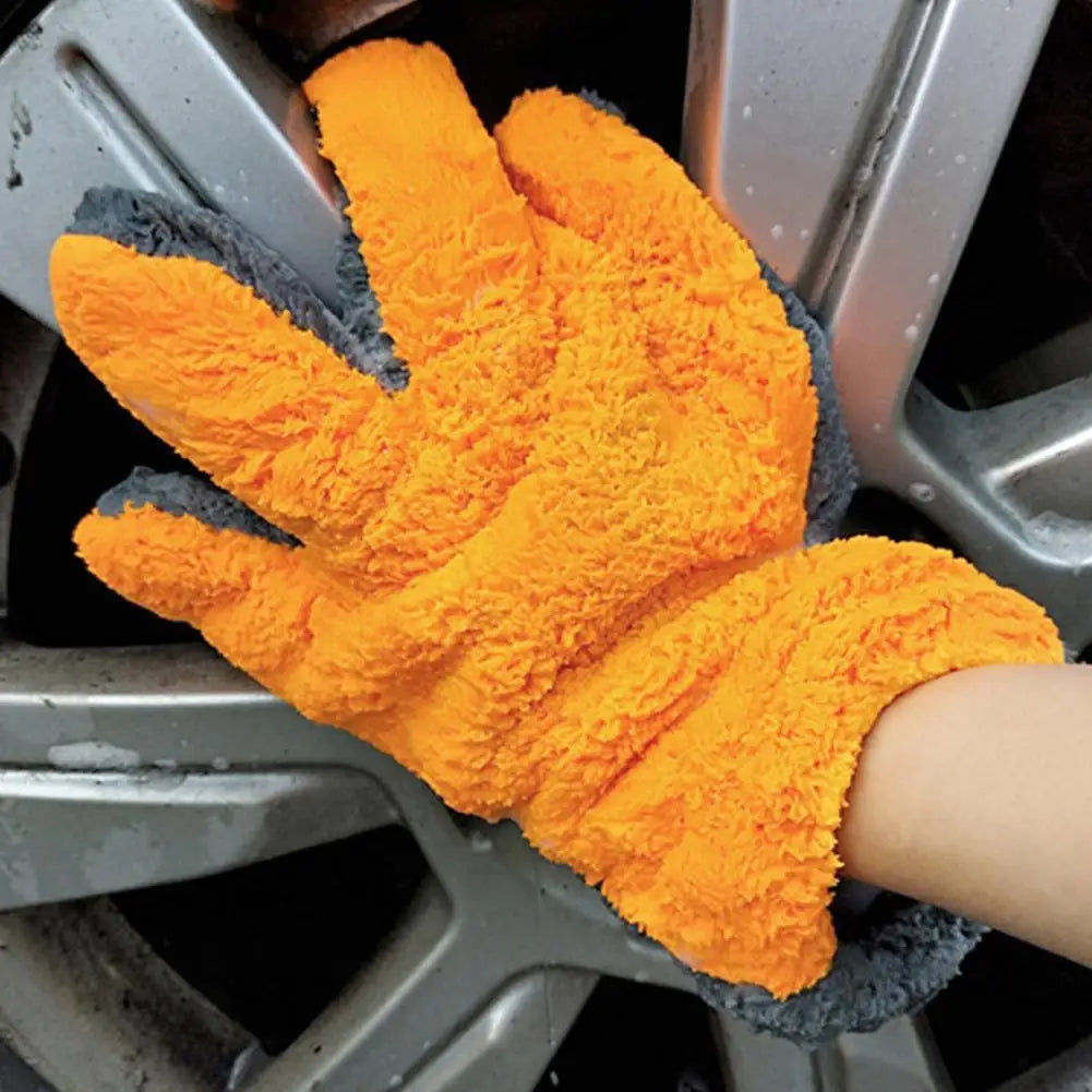 Microfiber Wash Glove - Scratch-Free Cleaning Mitt - Lamylie