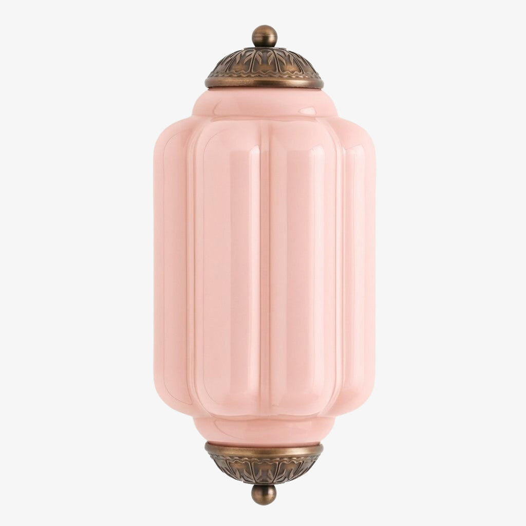 Eloise Vintage Wandleuchte aus Milchglas mit gewelltem Rand - Moderne Akzentbeleuchtung für Bad und Schlafzimmer