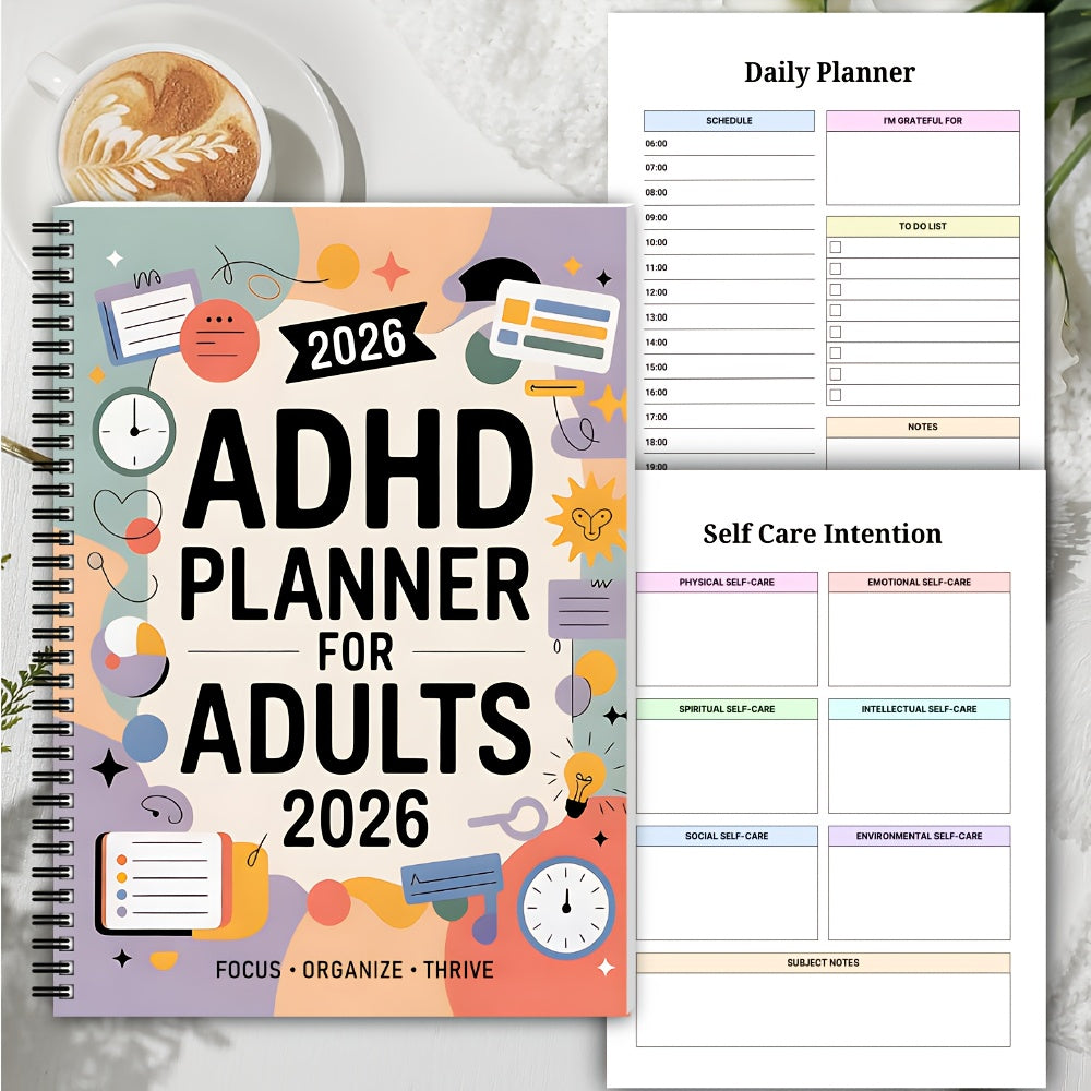 Denní a týdenní plánovač úkolů FocusVault 2026 pro ADHD
