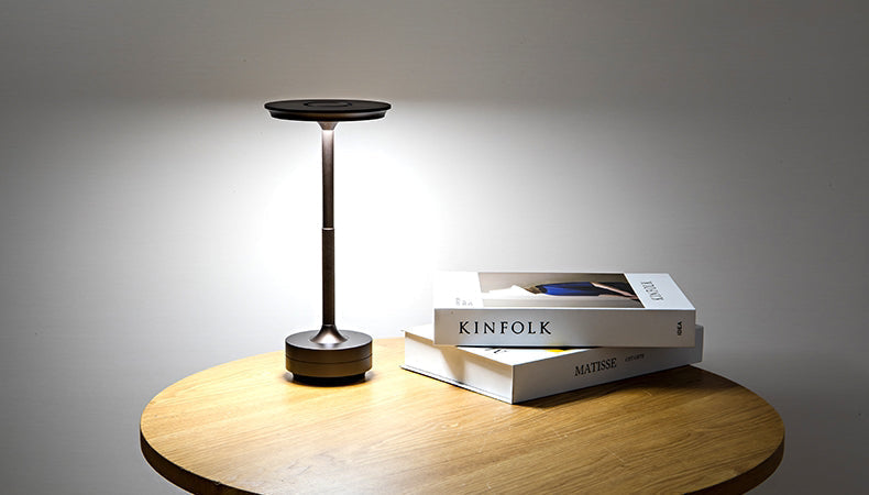 Wireless LED Desk Lamp with Touch Dimmer – Aluminum, IP44 - Lamylie