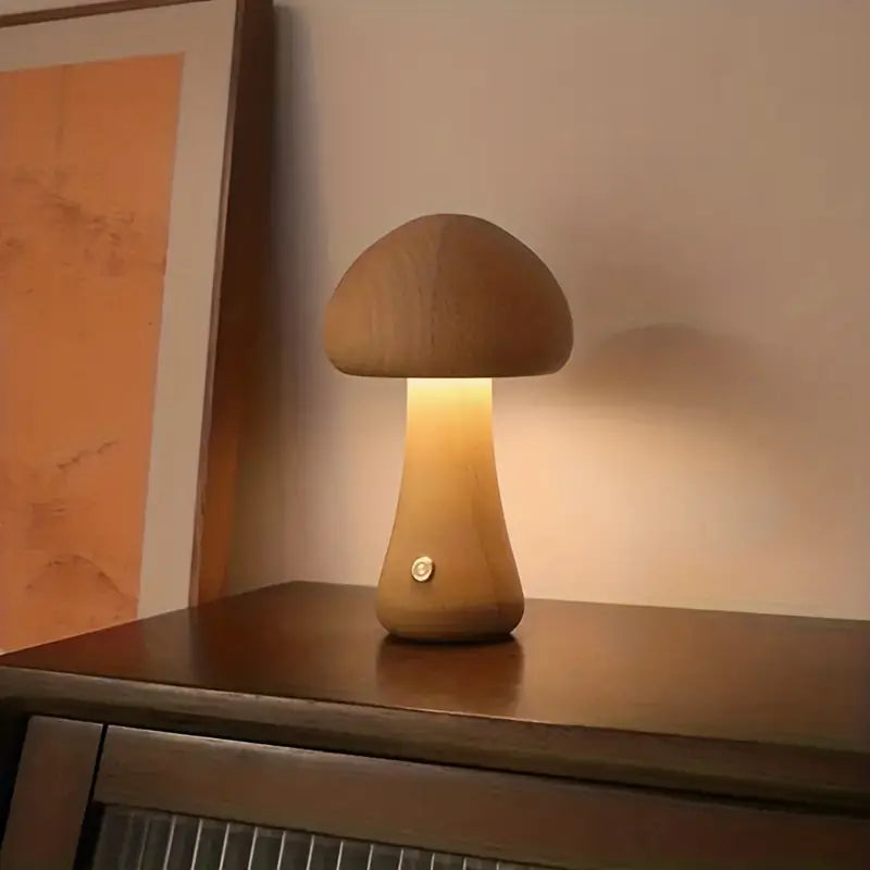 GloedGilde - Elegant bordlampe i svampestil - Lamylie