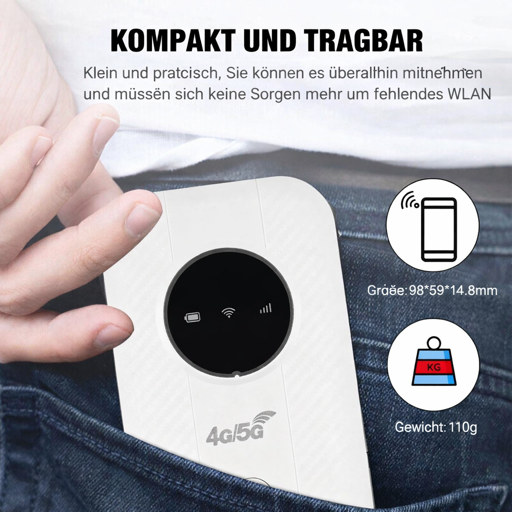 Mobiler WLAN-Router | 4G-LTE-Hotspot | Tragbar & schnell | NetLink – Lamylie