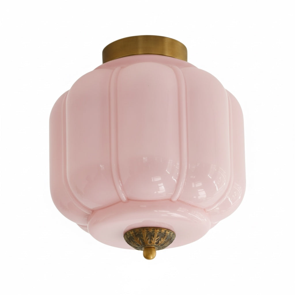 Ceiling Lamp Milk Glass Shade Modern Lighting Scandinavian Style Living Room Dining Room Bedroom Flush Mount - Lamylie