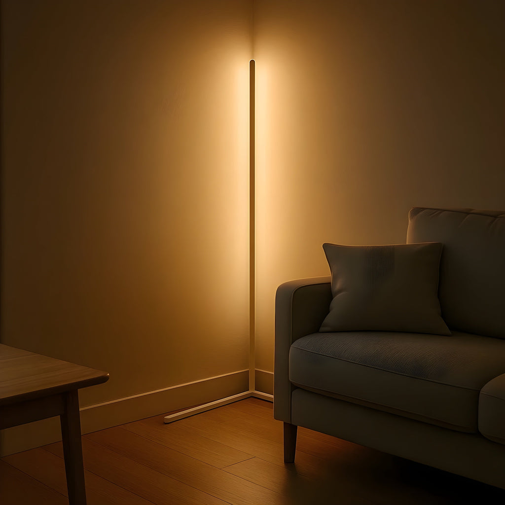 Adjustable LED Corner Floor Lamp with Remote Control - Lamylie