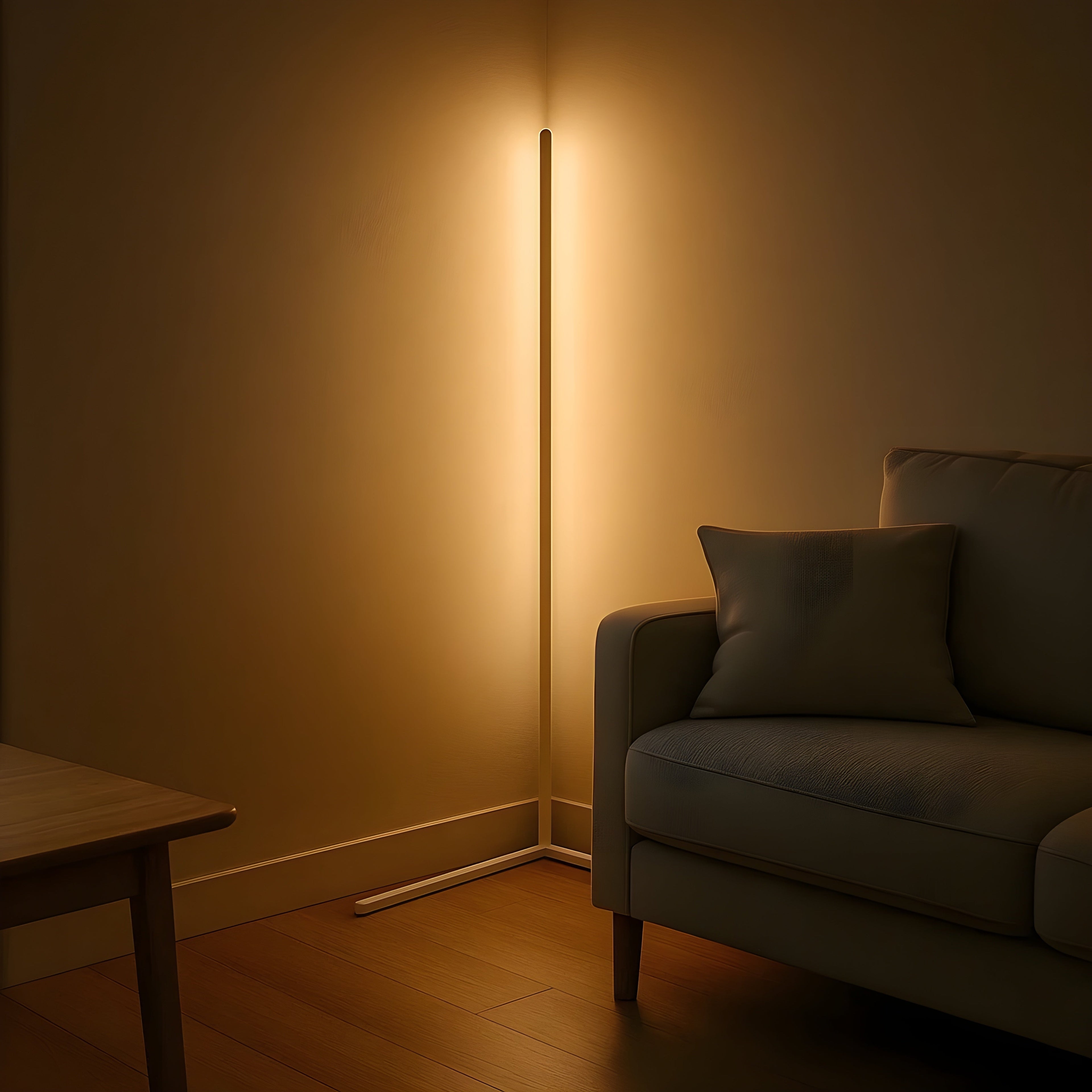 Adjustable LED Corner Floor Lamp with Remote Control - Lamylie