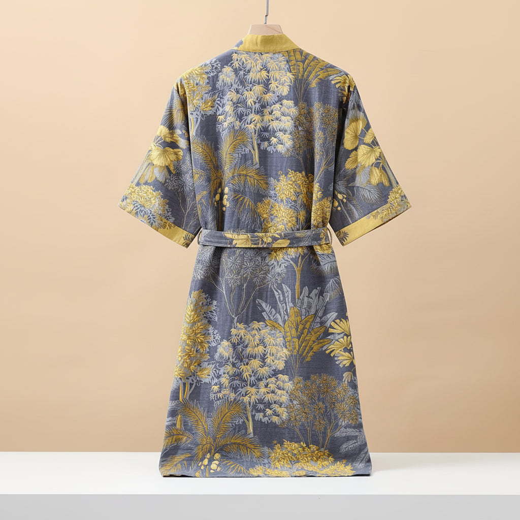Ensemble de vêtements de nuit unisexe 100 % coton double gaze Luxeloom — Respirant, tissage double épaisseur