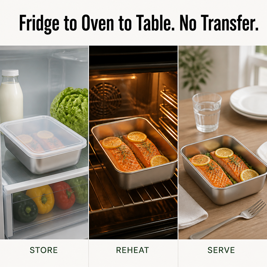 FreshLock — Zbavte se plastové zásuvky s dózami Tupperware a přejděte na odolnou ocel - Lamylie