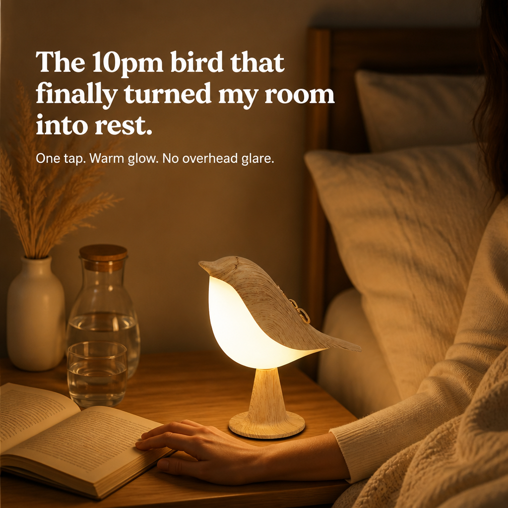 LumiNest — Wind Down Each Night With A Soft Bird-Shaped Bedside Glow - Lamylie