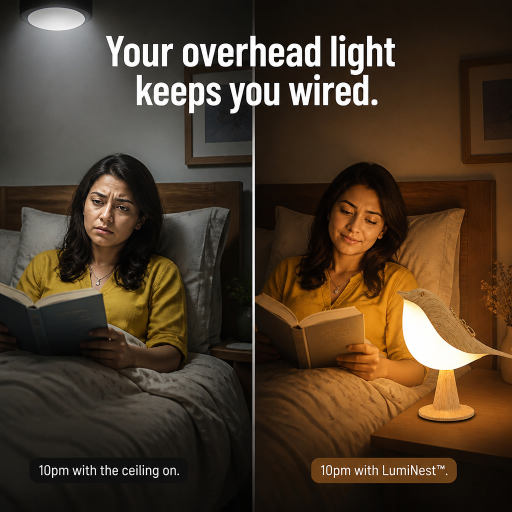 LumiNest — Wind Down Each Night With A Soft Bird-Shaped Bedside Glow - Lamylie