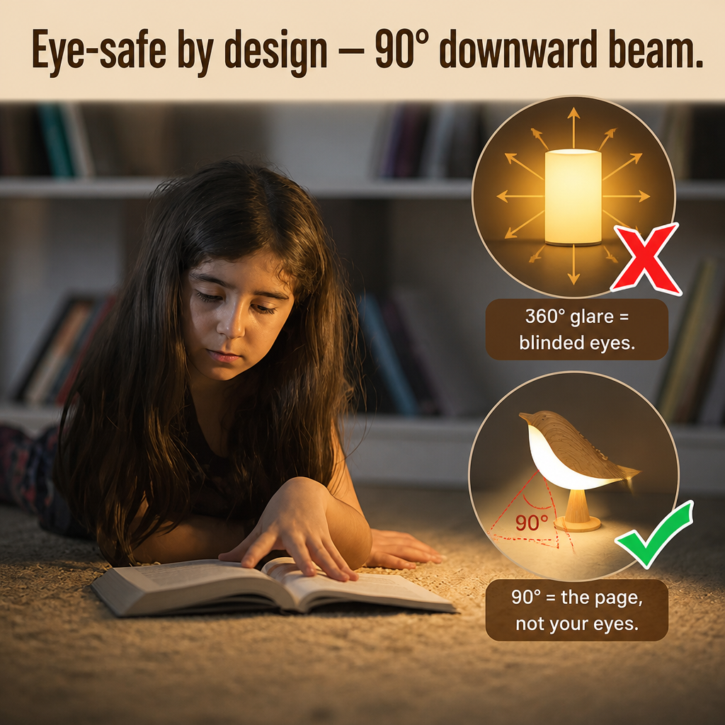 LumiNest — Wind Down Each Night With A Soft Bird-Shaped Bedside Glow - Lamylie