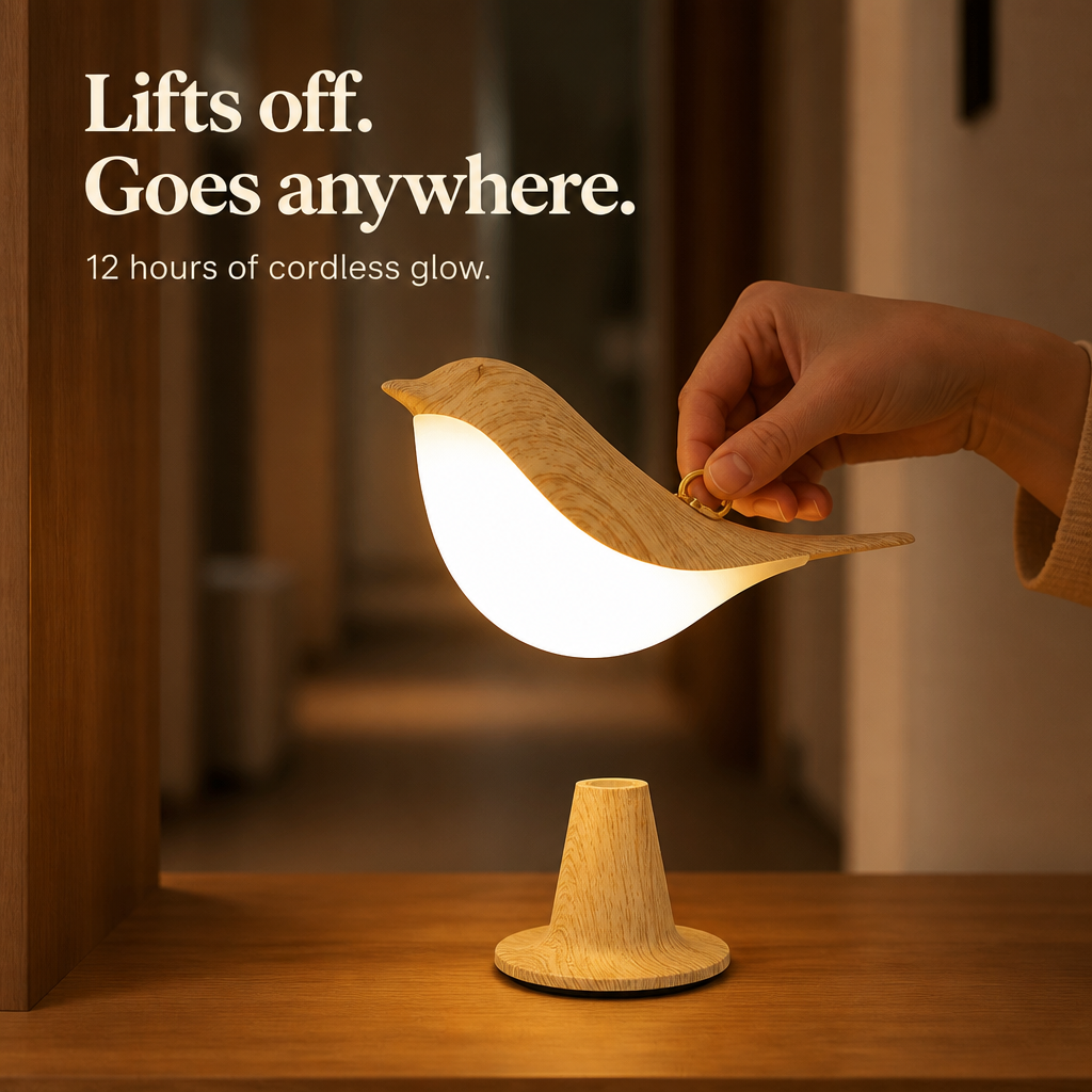 LumiNest — Wind Down Each Night With A Soft Bird-Shaped Bedside Glow - Lamylie