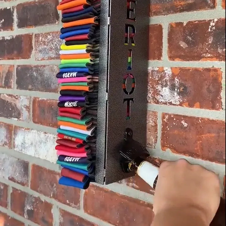 Wall-Mounted Drink Dispenser with Bottle Opener | Space-Saving Can Holder for Cold Drinks - Lamylie