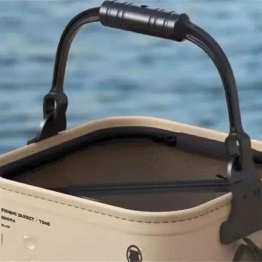 Collapsible Fishing Container with Drainage Feature - Lamylie