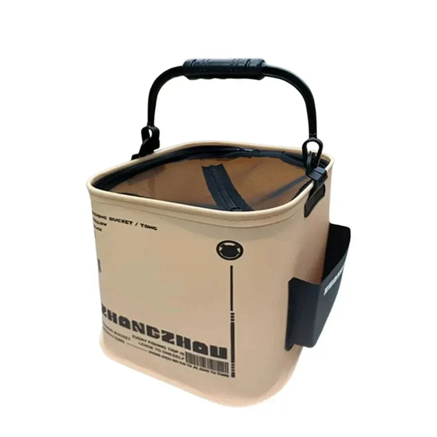 Collapsible Fishing Container with Drainage Feature - Lamylie