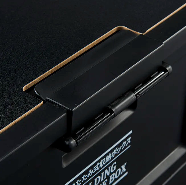Caja de almacenamiento plegable con tapa de madera - Lamylie
