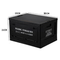 Caja de almacenamiento plegable con tapa de madera - Lamylie