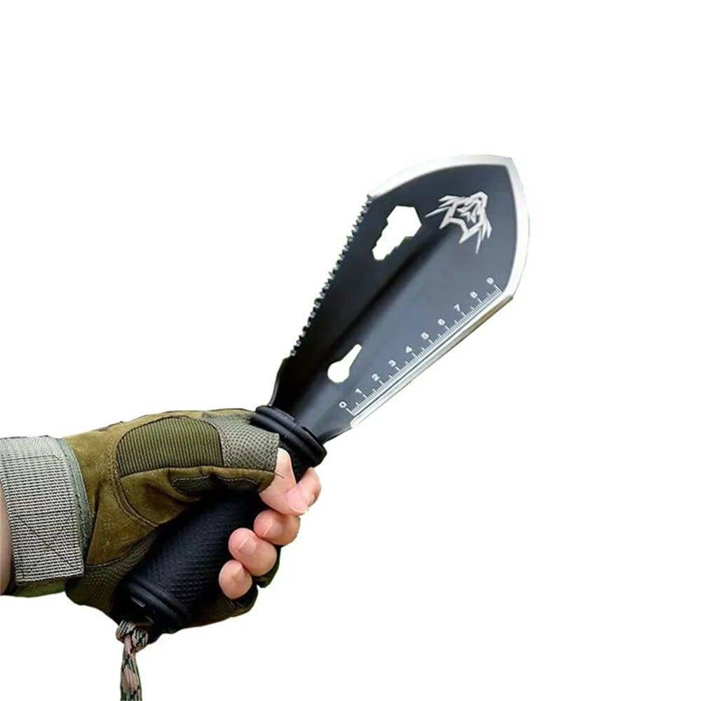 Multi-Function Stainless Steel Survival Shovel Kit with Accessories - Lamylie