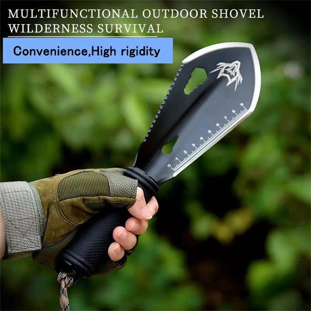 Multi-Function Stainless Steel Survival Shovel Kit with Accessories - Lamylie