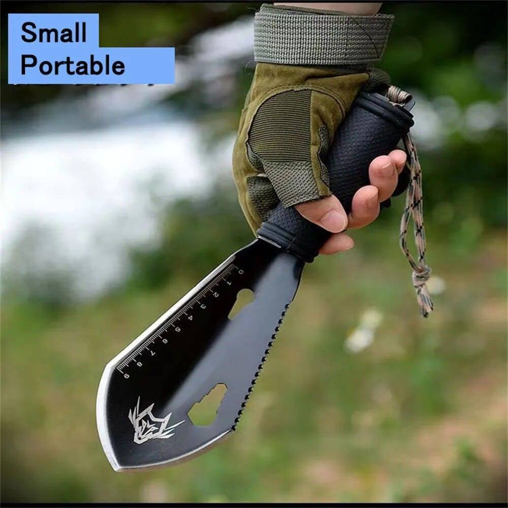 Multi-Function Stainless Steel Survival Shovel Kit with Accessories - Lamylie
