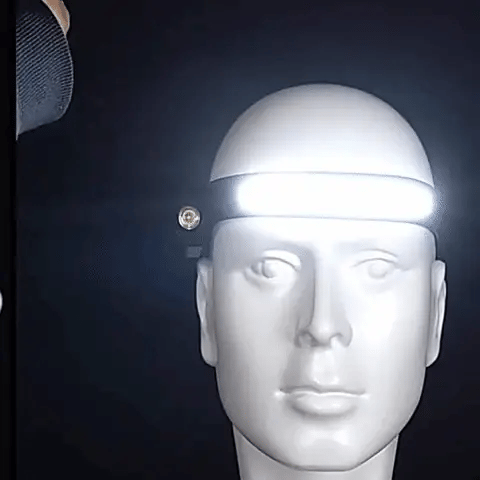 Čelová svítilna s COB LED, nabíjecí baterií USB a pohybovým senzorem - Lamylie