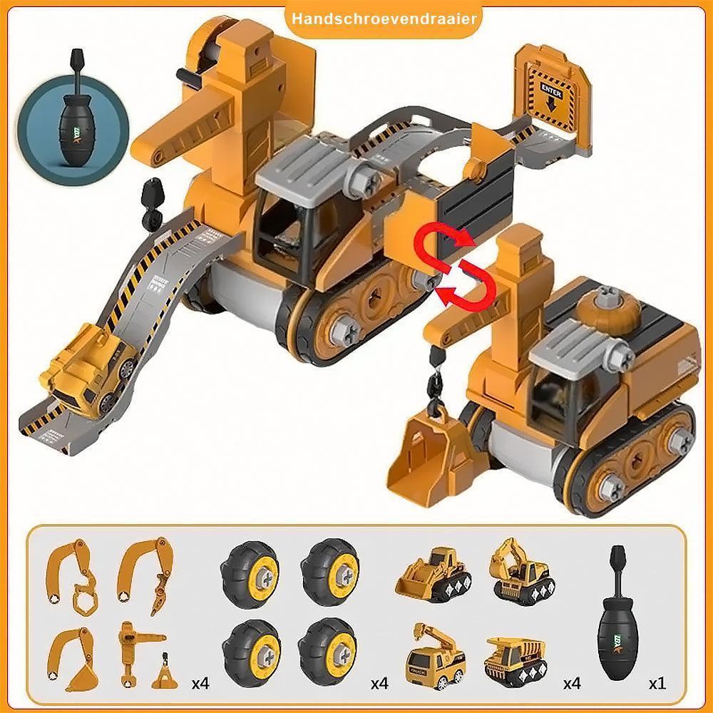 Juego de construcción de vehículos de obra: juguete educativo para niños - Lamylie