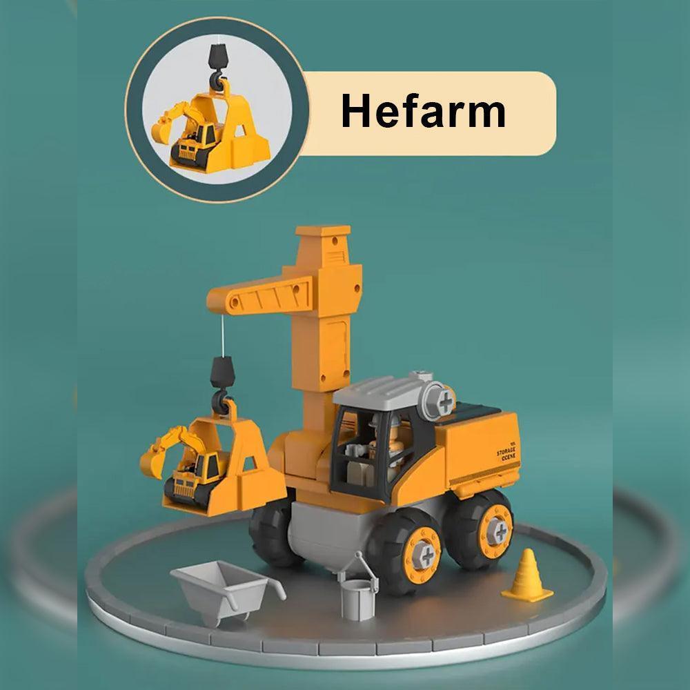 Juego de construcción de vehículos de obra: juguete educativo para niños - Lamylie