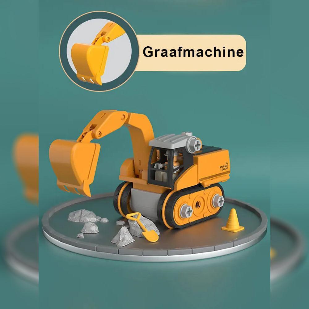 Juego de construcción de vehículos de obra: juguete educativo para niños - Lamylie