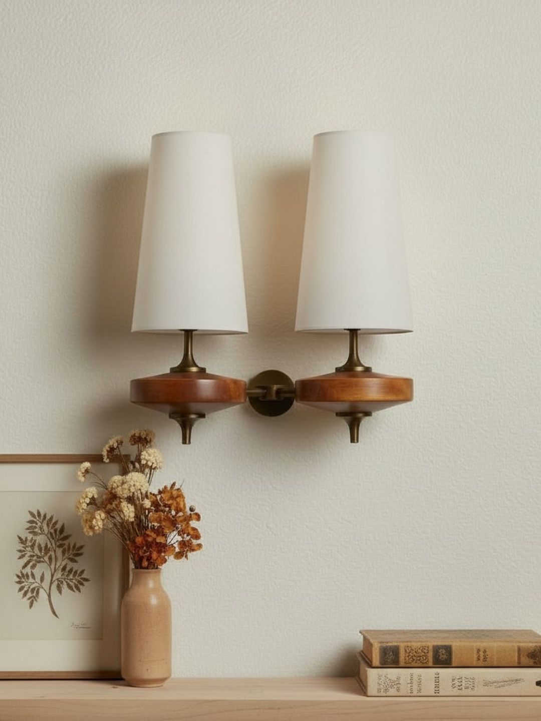 Retro Wall Lamp with Fabric Shade | Vintage Lighting for Bedroom - Lamylie