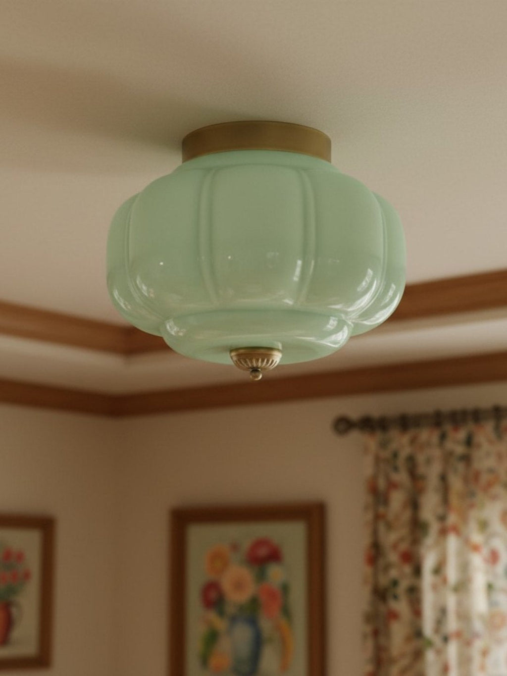 Ceiling Lamp Milk Glass Shade Modern Lighting Scandinavian Style Living Room Dining Room Bedroom Flush Mount - Lamylie