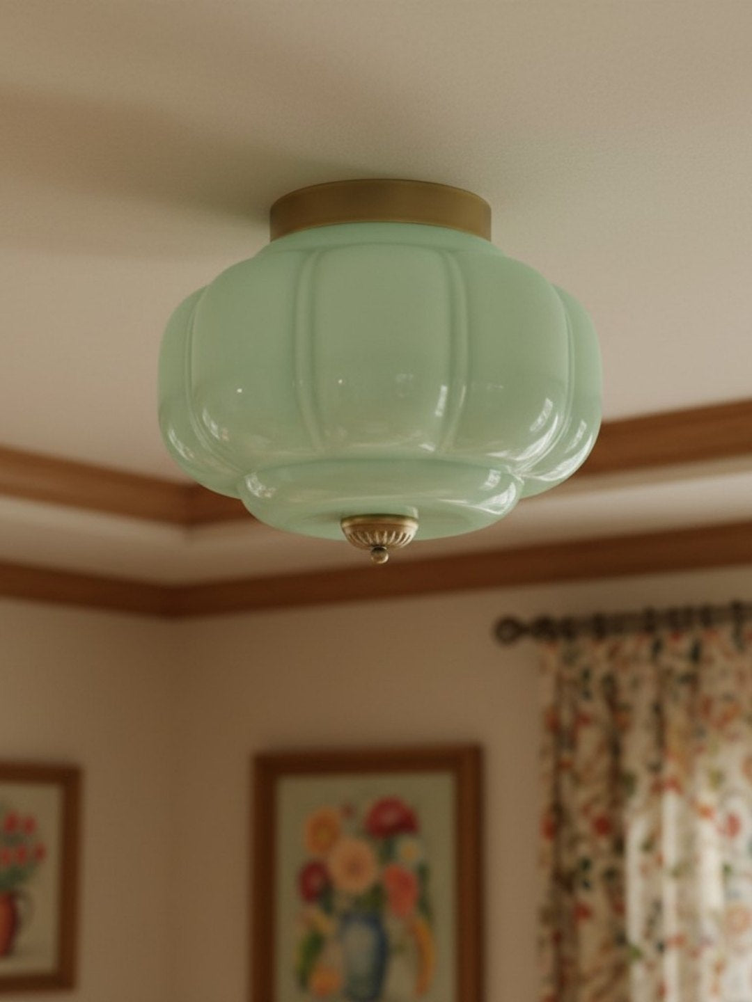 Ceiling Lamp Milk Glass Shade Modern Lighting Scandinavian Style Living Room Dining Room Bedroom Flush Mount - Lamylie