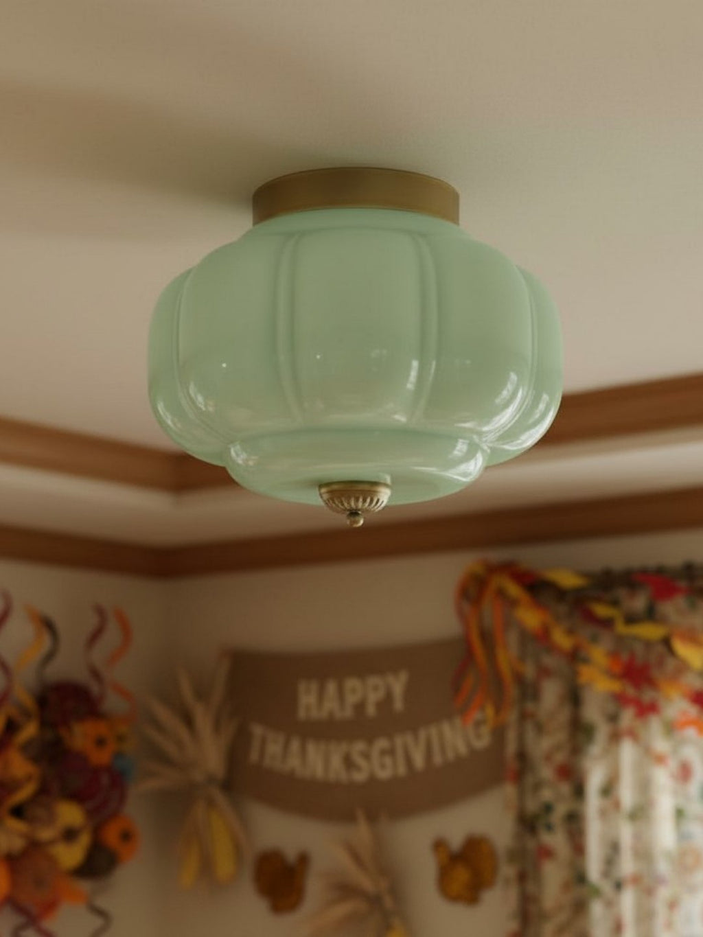 Ceiling Lamp Milk Glass Shade Modern Lighting Scandinavian Style Living Room Dining Room Bedroom Flush Mount - Lamylie