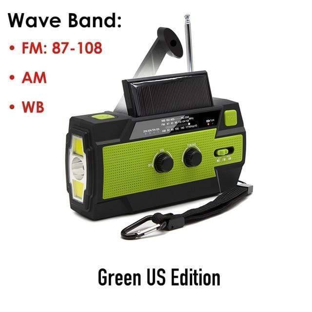 Weather Emergency Radio with Power Bank and LED Flashlight - Lamylie