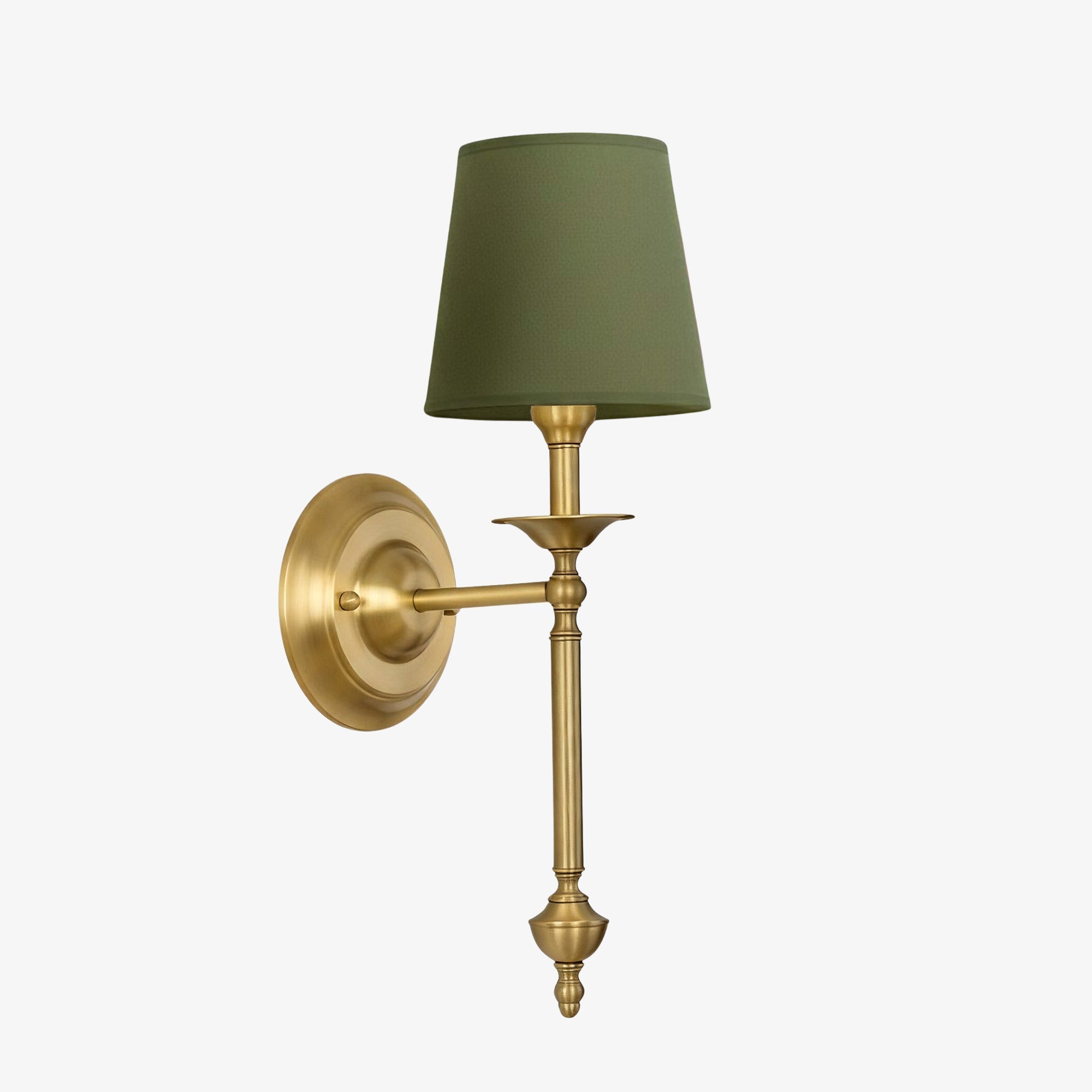 Fabric Wall Lamp with Vintage Copper Finish | Atmospheric Lighting for Hall, Bedroom, and Living Room - Lamylie