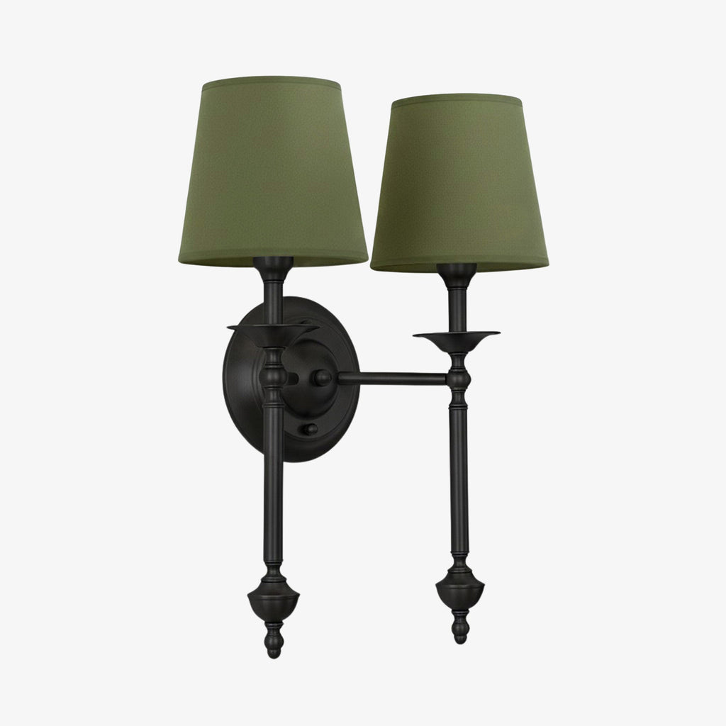 Stoffwandleuchte mit Vintage-Kupfer-Finish | Atmosphärische Beleuchtung für Flur, Schlafzimmer und Wohnzimmer - Lamylie