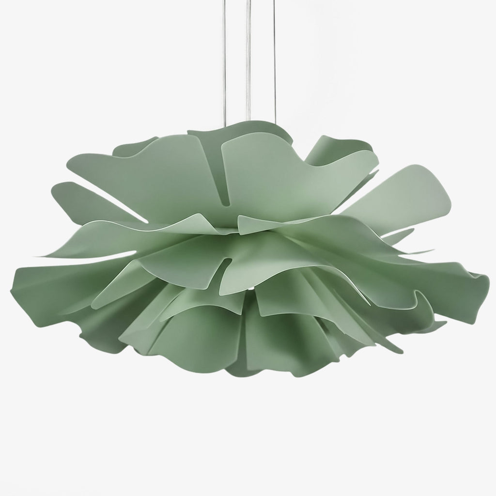 Handmade Acrylic Pendant Lamp Lotus Flower White Scandinavian Design - Lamylie