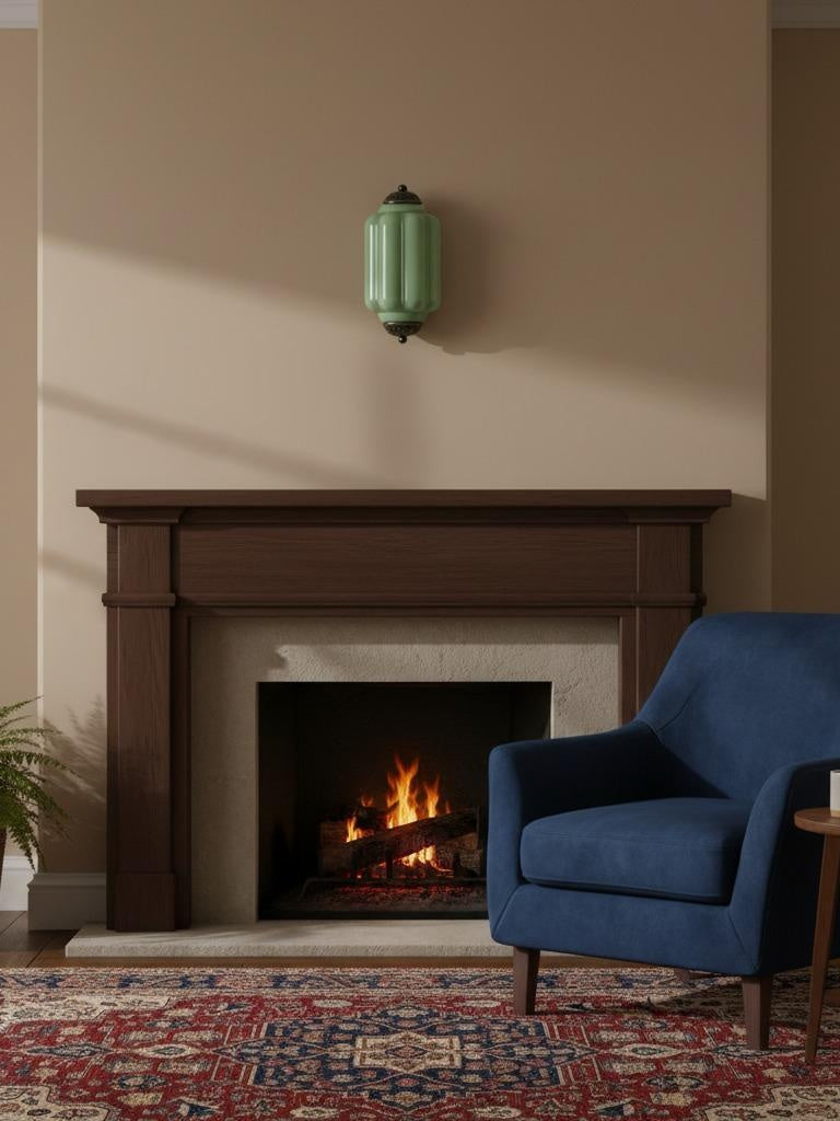 Milk Glass Wall Lamp for Bedroom Hall Scandinavian Style - Lamylie