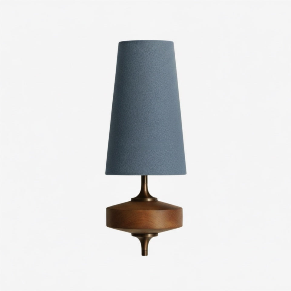 Retro Wall Lamp with Fabric Shade | Vintage Lighting for Bedroom - Lamylie