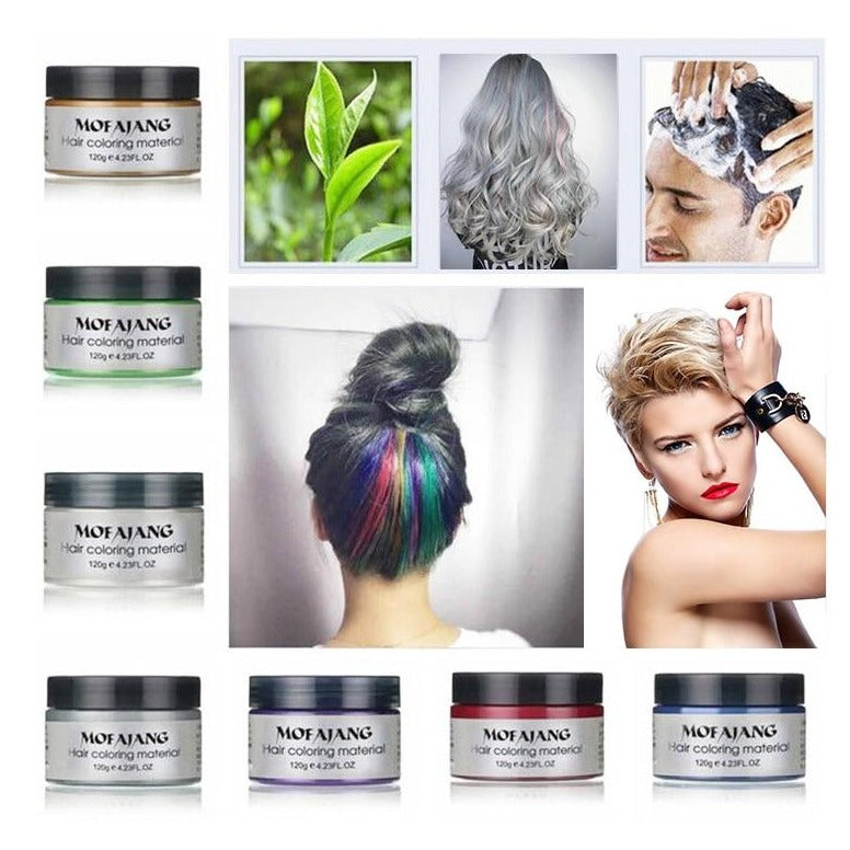Washable Plant-Based Hair Color Wax | Temporary Coloring for Any Occasion - Lamylie