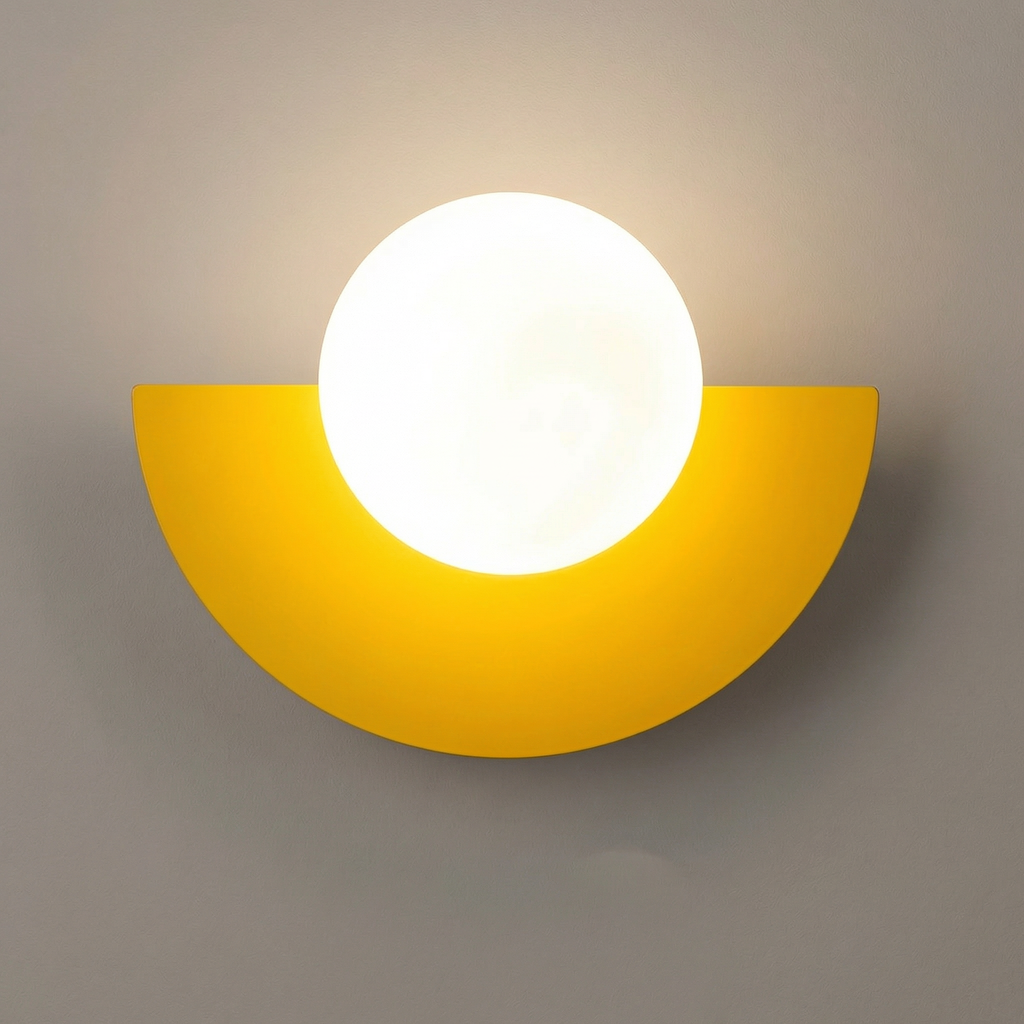 Candeeiro de parede semicircular Summit - Candeeiro de parede LED integrado