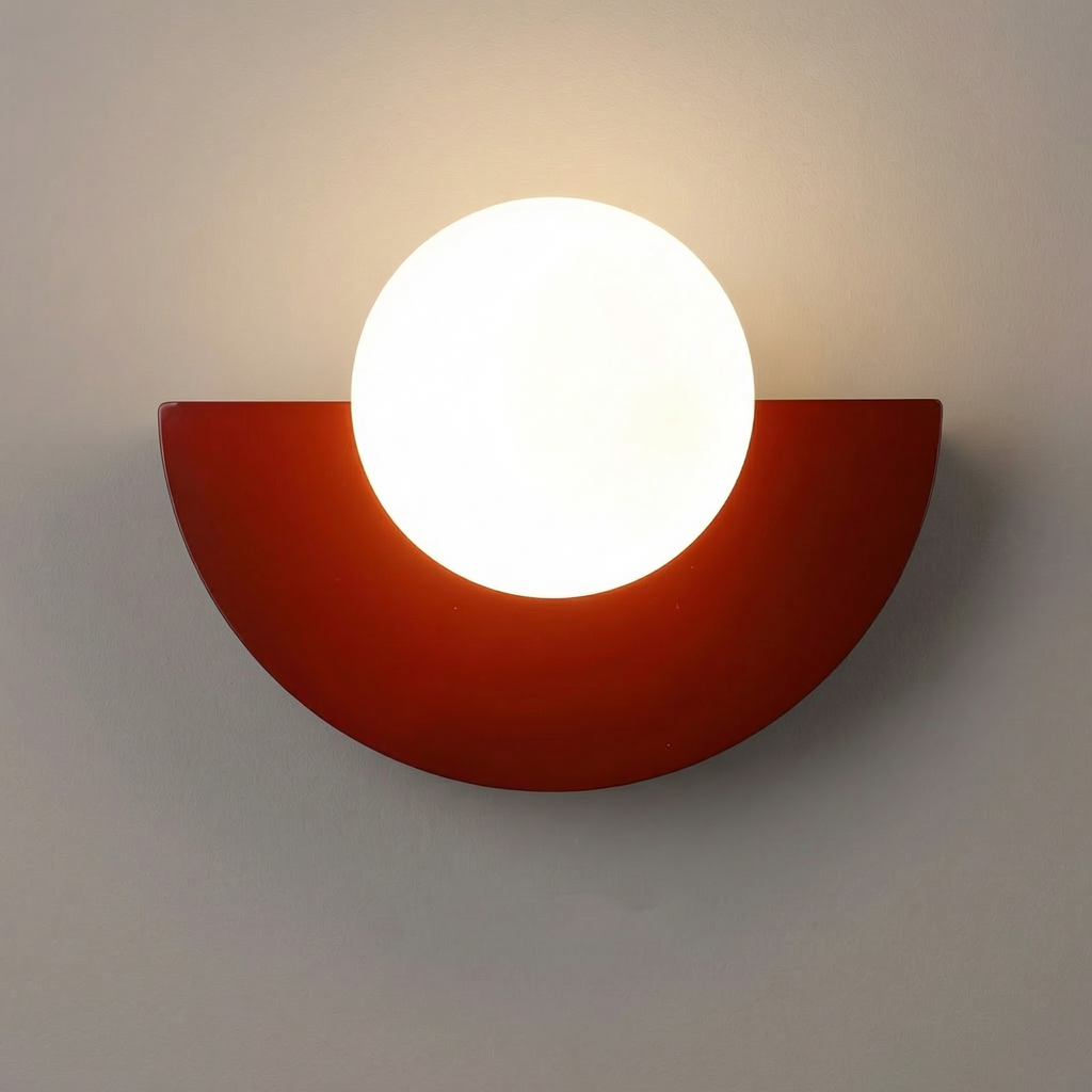Candeeiro de parede semicircular Summit - Candeeiro de parede LED integrado