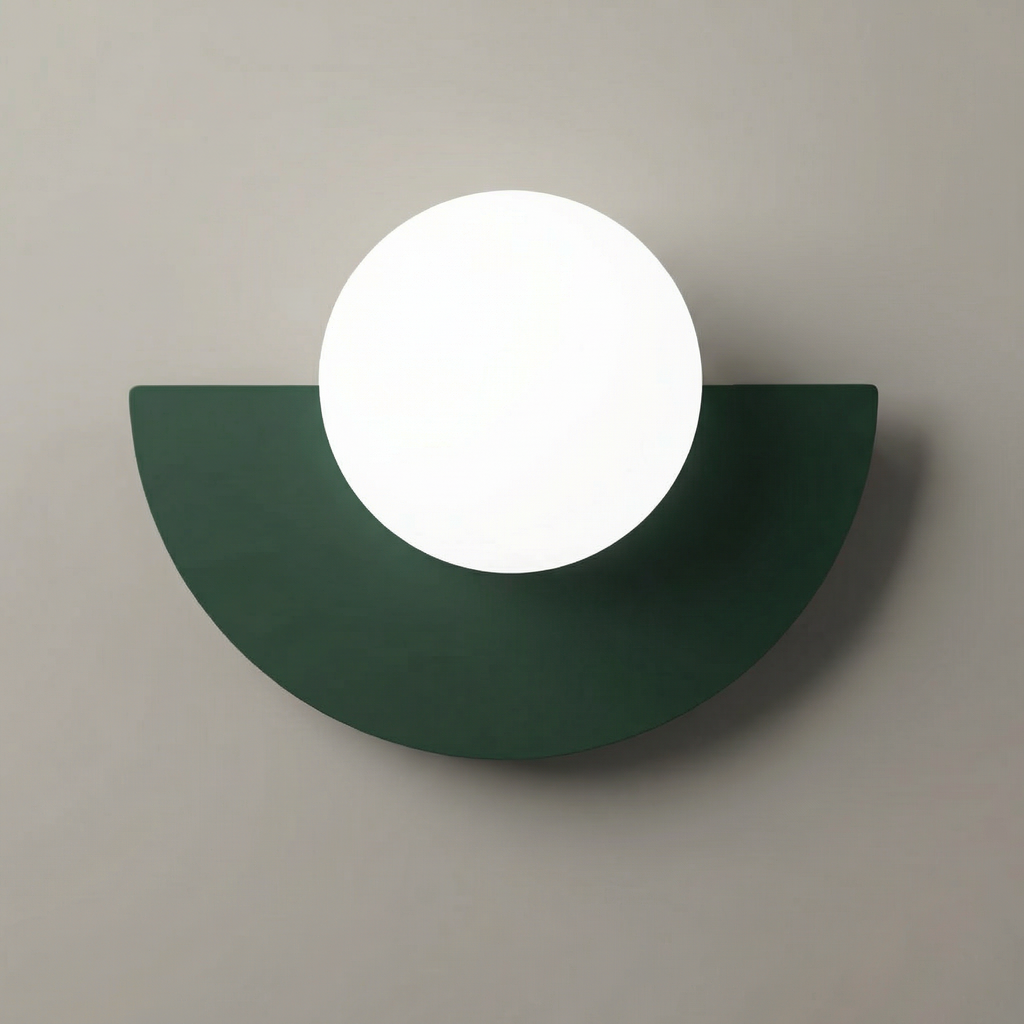 Candeeiro de parede semicircular Summit - Candeeiro de parede LED integrado