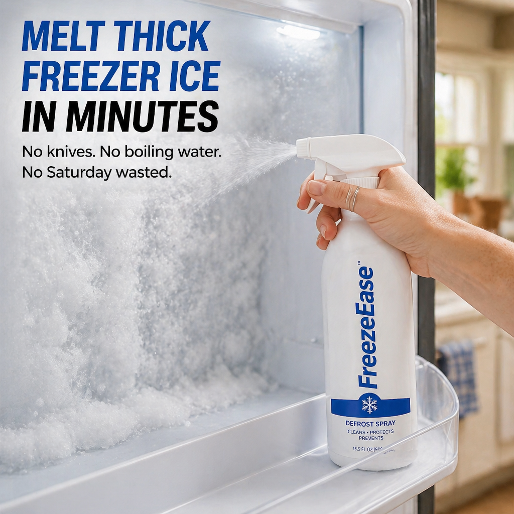 FreezeEase — Hartnäckiges Gefrierfach-Eis in Minuten schmelzen, ohne Kratzen oder Schrammen - Lamylie