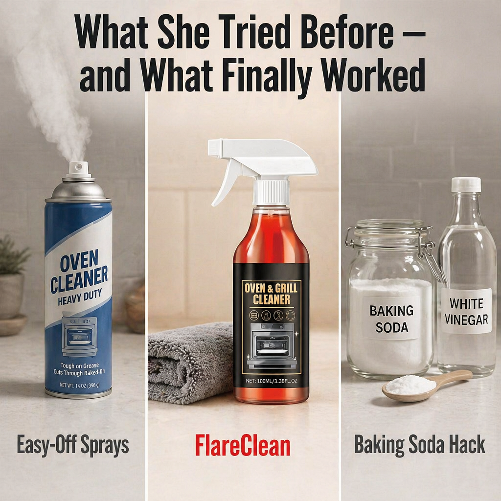 FlareClean — أذب دهون الفرن المتراكمة منذ عام في 5 دقائق فقط - لاميلي