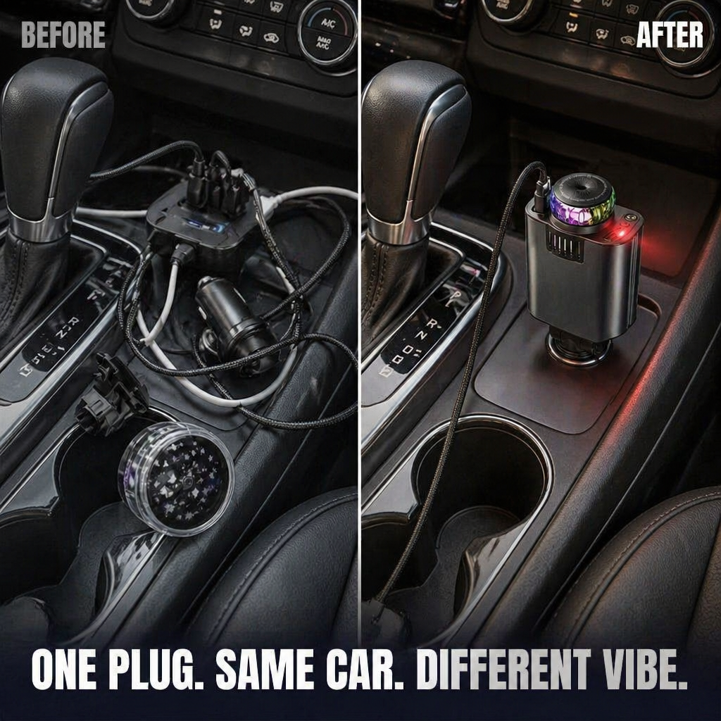 LumiVibe — Charge, Scent & Star-Project Your Car From One Plug - Lamylie