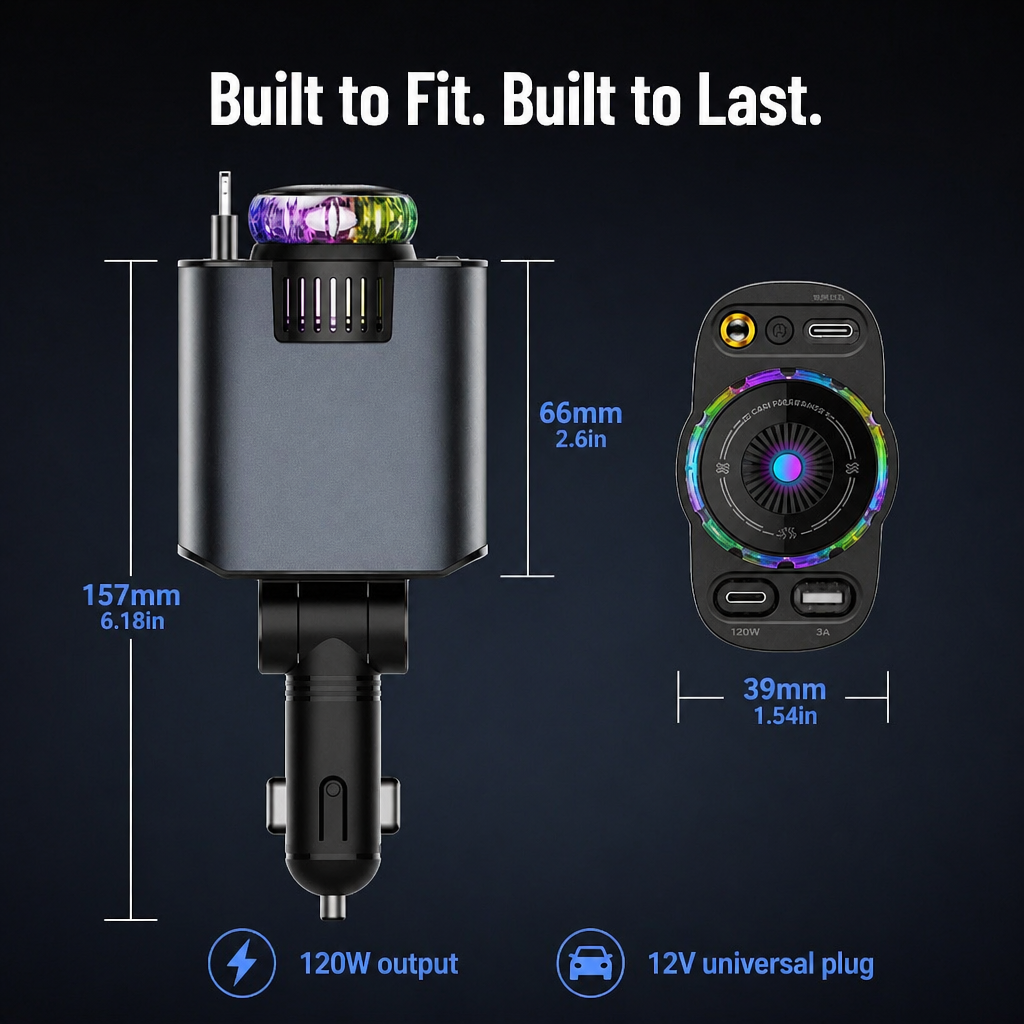 LumiVibe — Charge, Scent & Star-Project Your Car From One Plug - Lamylie