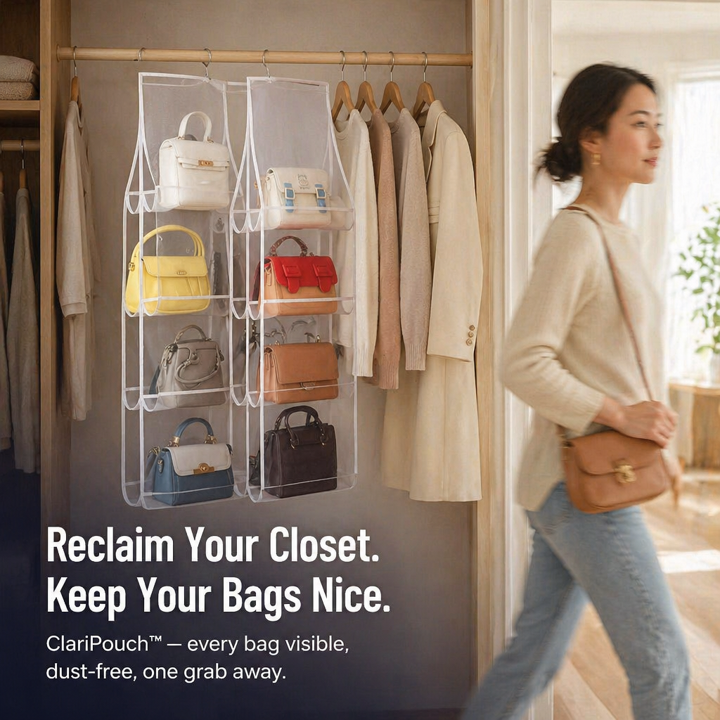 ClariPouch — Trova ogni borsa in un lampo e ritrova la tranquillità senza disordine - Lamylie