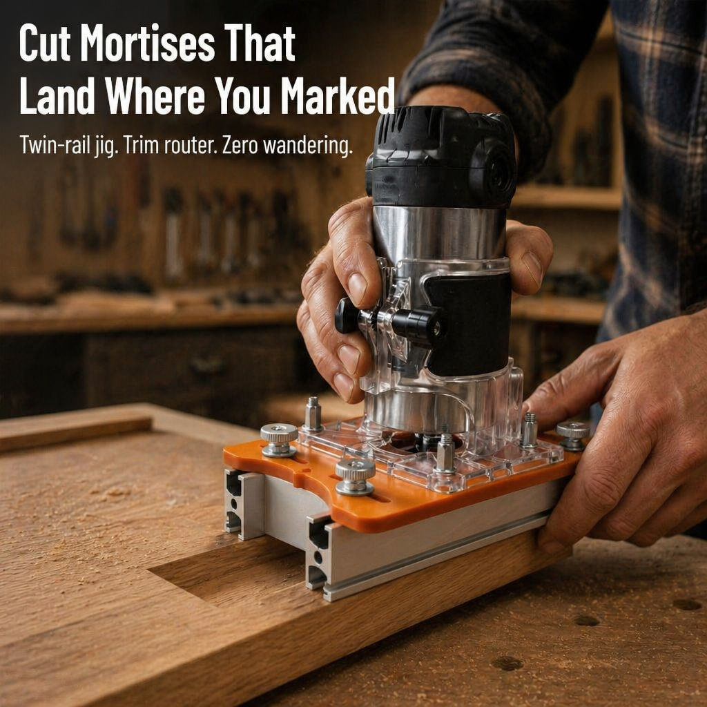 NovaCraft — Cut Dead-Straight Mortises & Slots Without a Wandering Router - Lamylie